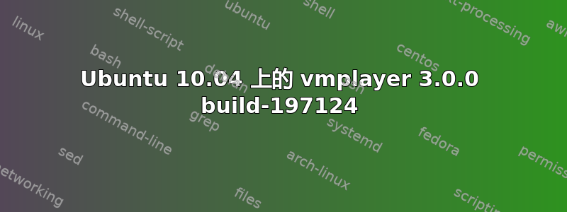 Ubuntu 10.04 上的 vmplayer 3.0.0 build-197124