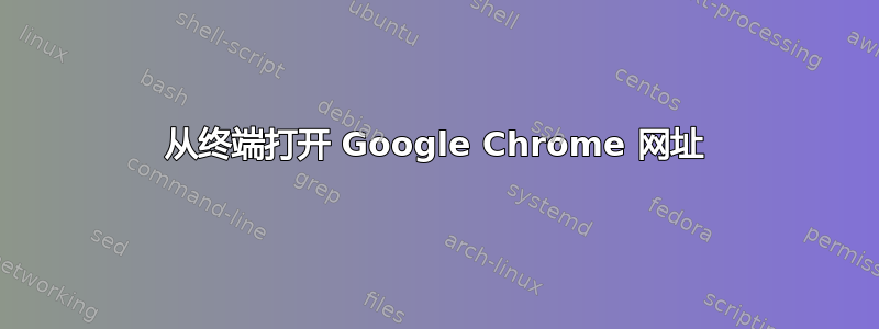 从终端打开 Google Chrome 网址