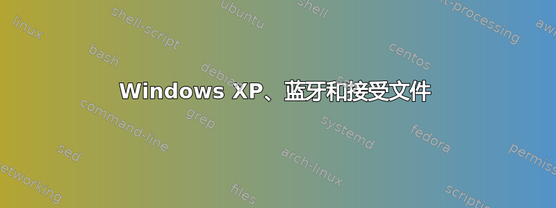 Windows XP、蓝牙和接受文件