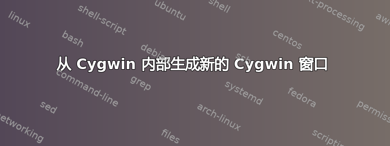 从 Cygwin 内部生成新的 Cygwin 窗口