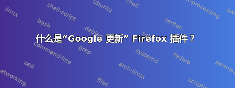 什么是“Google 更新” Firefox 插件？