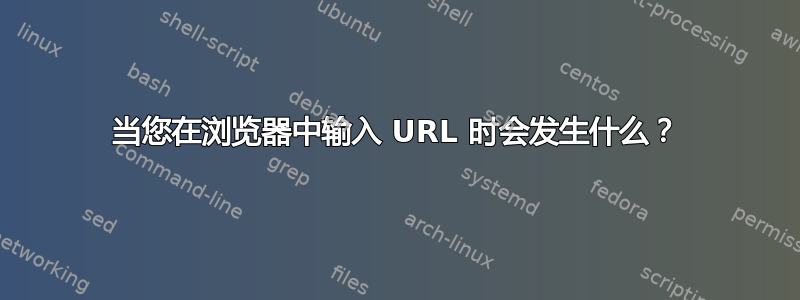 当您在浏览器中输入 URL 时会发生什么？