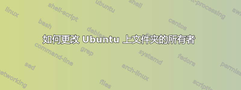 如何更改 Ubuntu 上文件夹的所有者