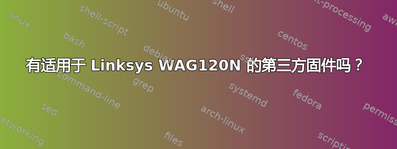 有适用于 Linksys WAG120N 的第三方固件吗？