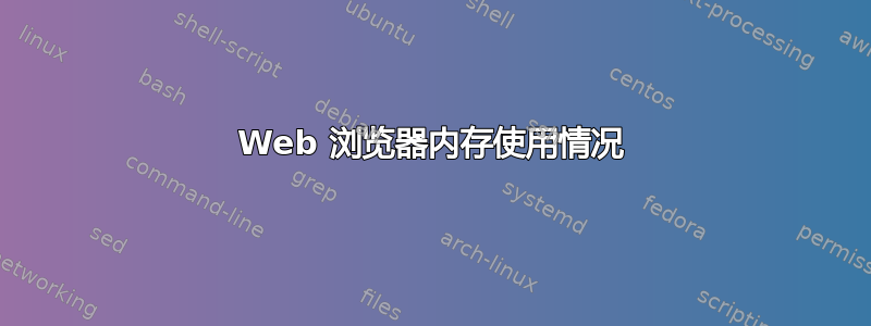 Web 浏览器内存使用情况