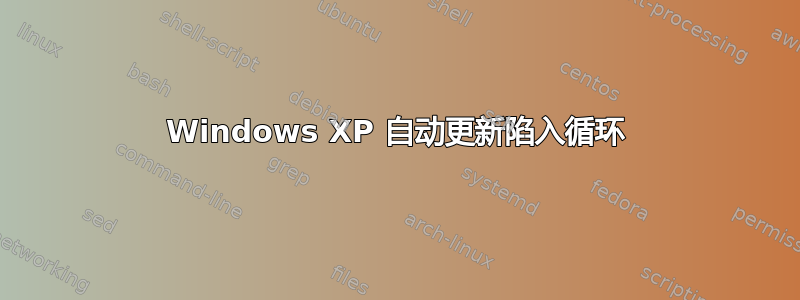 Windows XP 自动更新陷入循环