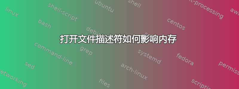 打开文件描述符如何影响内存