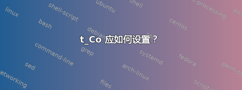 t_Co 应如何设置？