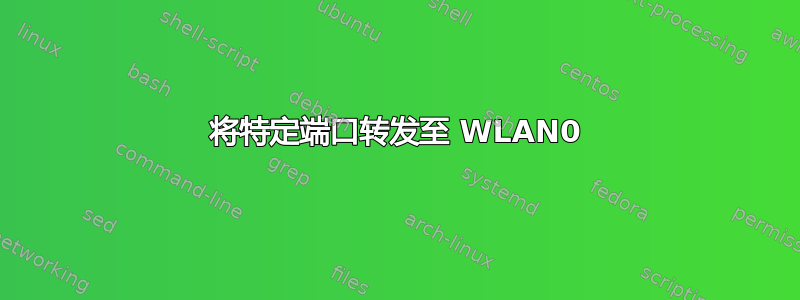 将特定端口转发至 WLAN0