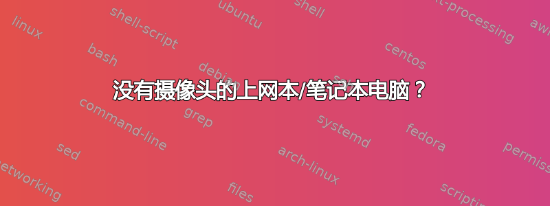 没有摄像头的上网本/笔记本电脑？