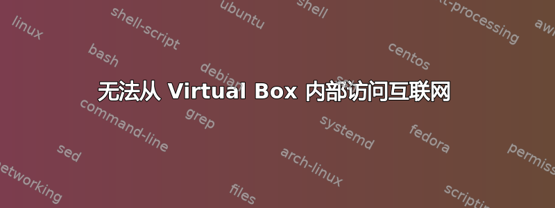 无法从 Virtual Box 内部访问互联网