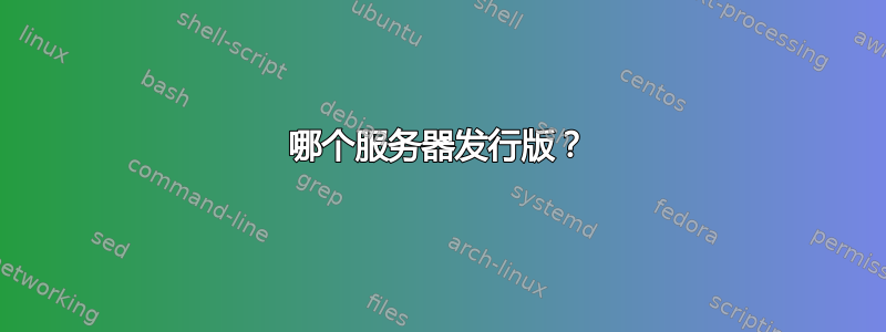 哪个服务器发行版？