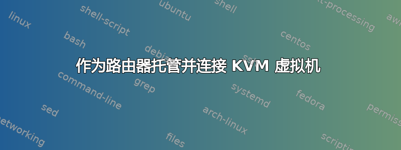 作为路由器托管并连接 KVM 虚拟机