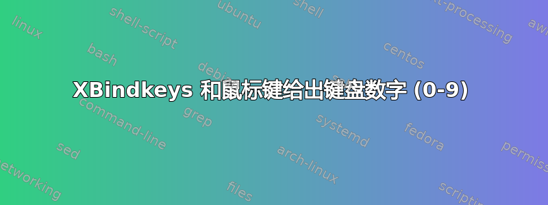 XBindkeys 和鼠标键给出键盘数字 (0-9)