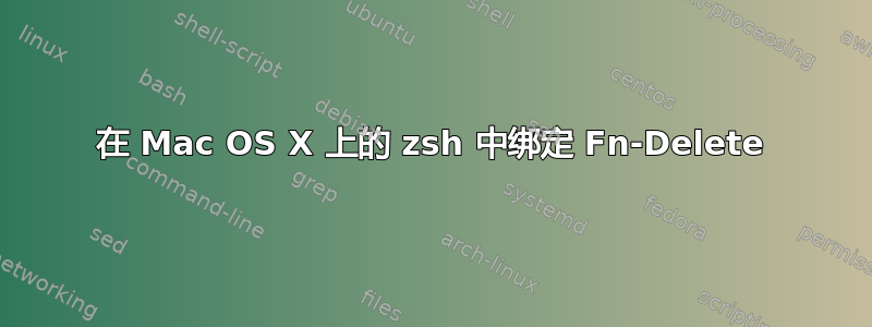 在 Mac OS X 上的 zsh 中绑定 Fn-Delete