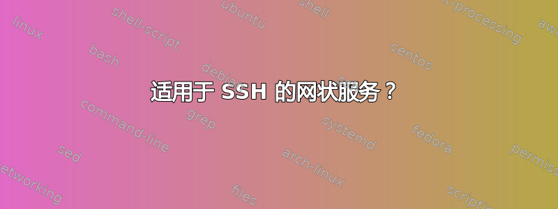 适用于 SSH 的网状服务？