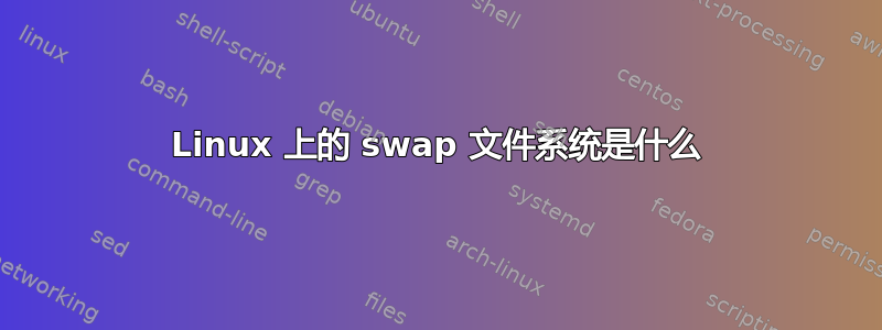 Linux 上的 swap 文件系统是什么