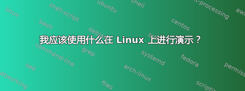 我应该使用什么在 Linux 上进行演示？