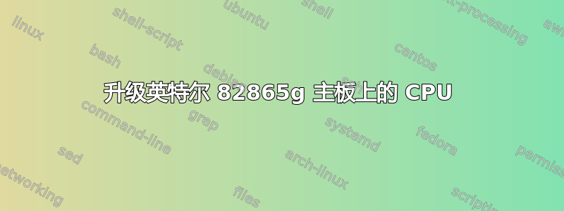 升级英特尔 82865g 主板上的 CPU