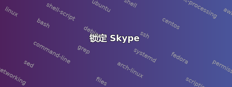 锁定 Skype