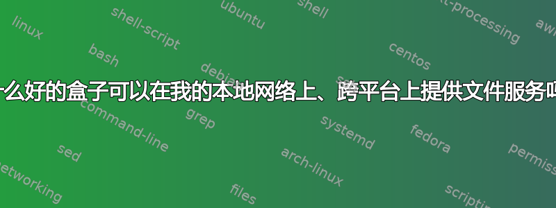 有什么好的盒子可以在我的本地网络上、跨平台上提供文件服务吗？