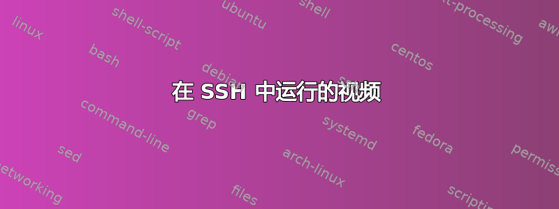 在 SSH 中运行的视频