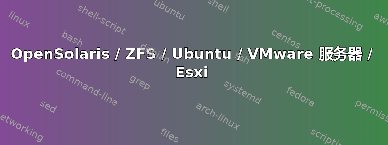 OpenSolaris / ZFS / Ubuntu / VMware 服务器 / Esxi