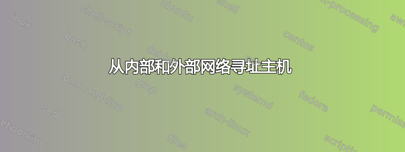 从内部和外部网络寻址主机