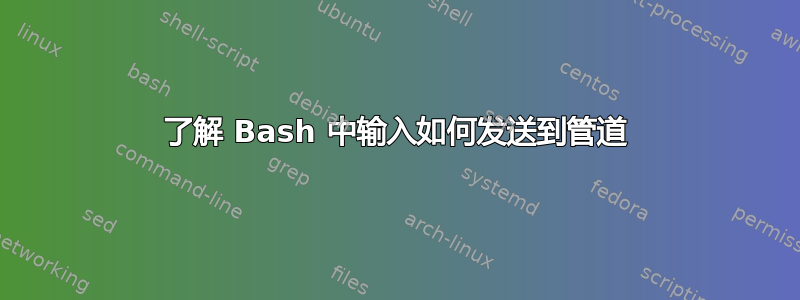 了解 Bash 中输入如何发送到管道