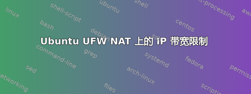 Ubuntu UFW NAT 上的 IP 带宽限制