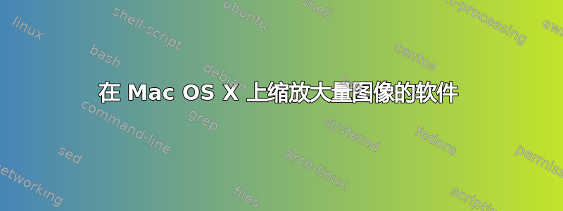 在 Mac OS X 上缩放大量图像的软件