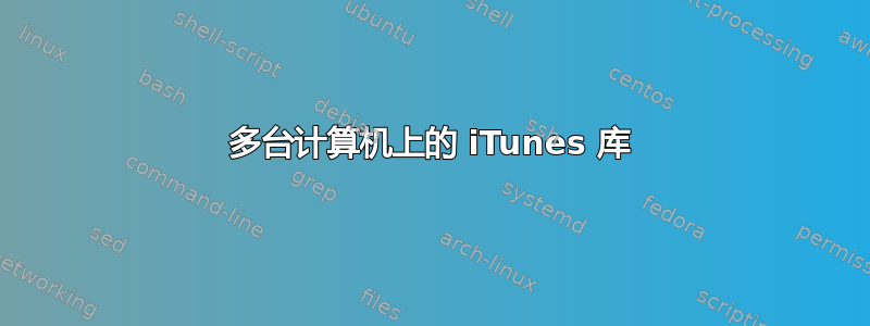 多台计算机上的 iTunes 库