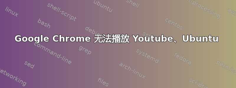 Google Chrome 无法播放 Youtube、Ubuntu