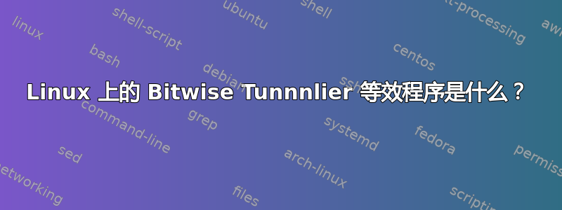 Linux 上的 Bitwise Tunnnlier 等效程序是什么？