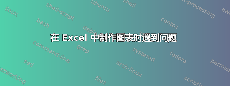 在 Excel 中制作图表时遇到问题