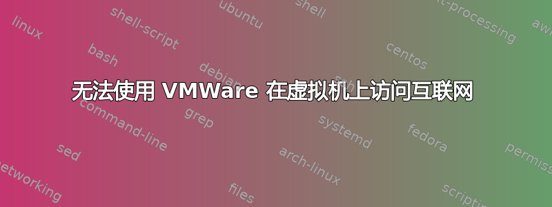 无法使用 VMWare 在虚拟机上访问互联网