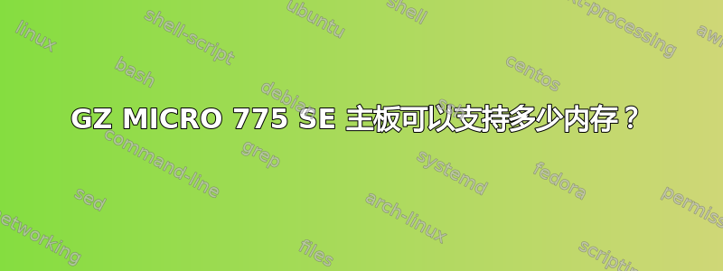 945GZ MICRO 775 SE 主板可以支持多少内存？