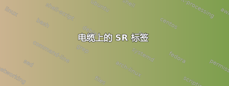 电缆上的 SR 标签