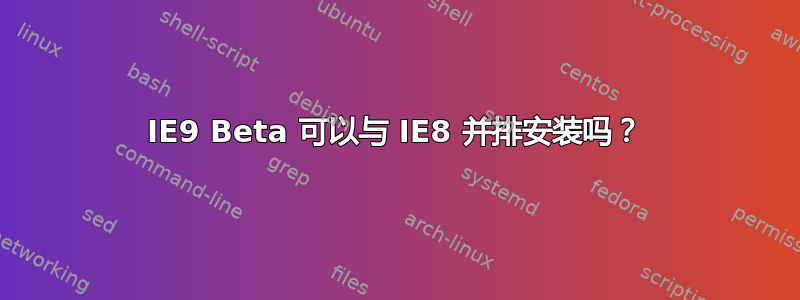 IE9 Beta 可以与 IE8 并排安装吗？