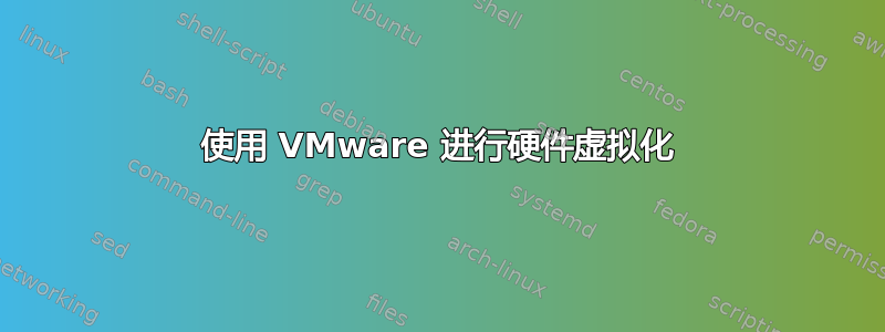 使用 VMware 进行硬件虚拟化