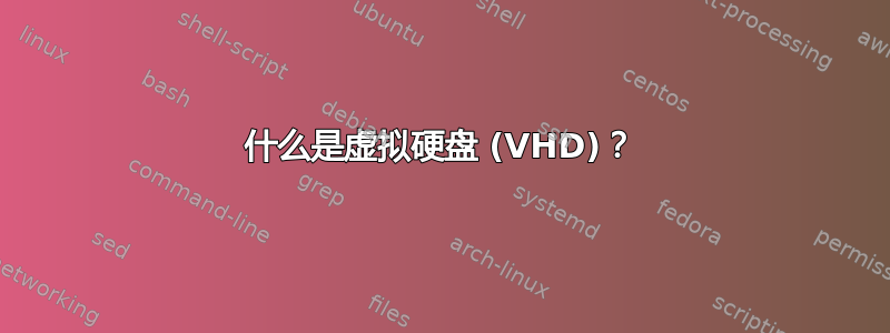 什么是虚拟硬盘 (VHD)？