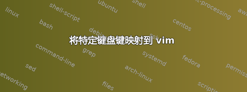 将特定键盘键映射到 vim