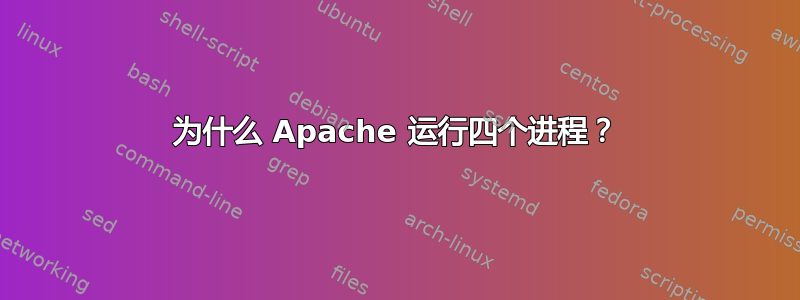 为什么 Apache 运行四个进程？