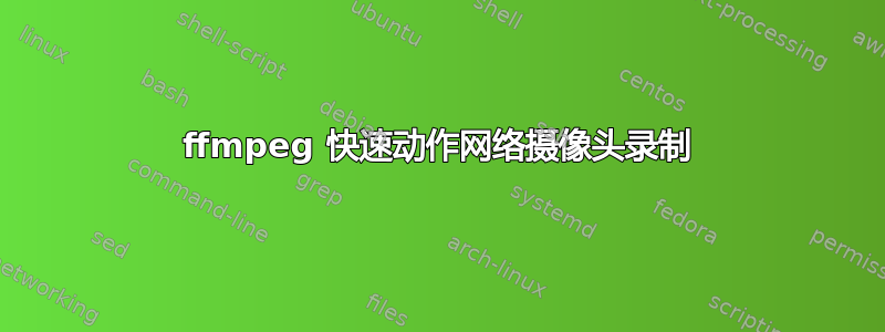 ffmpeg 快速动作网络摄像头录制