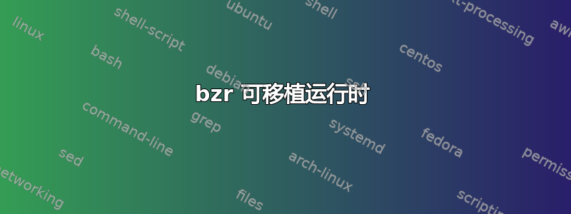 bzr 可移植运行时