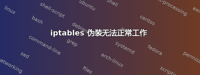 iptables 伪装无法正常工作