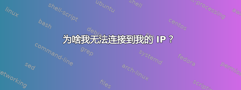 为啥我无法连接到我的 IP？