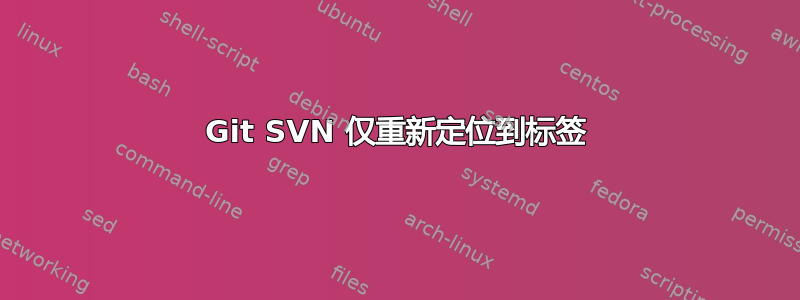 Git SVN 仅重新定位到标签