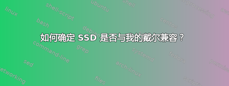 如何确定 SSD 是否与我的戴尔兼容？