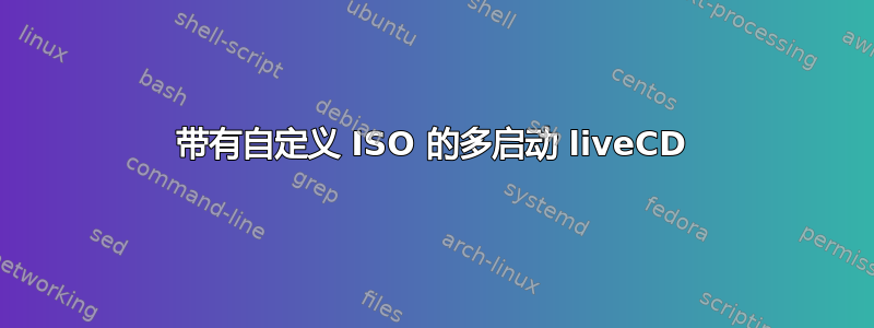 带有自定义 ISO 的多启动 liveCD